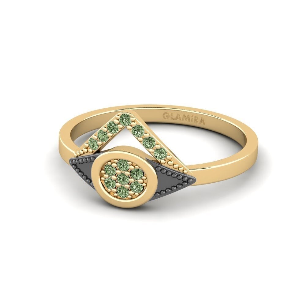 Diamante Verde Anel Highest