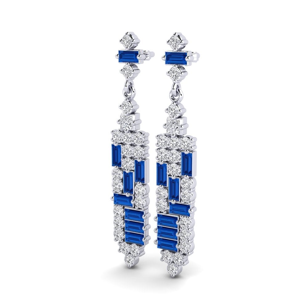 Dark Blue Zirconia Earring Hilaria
