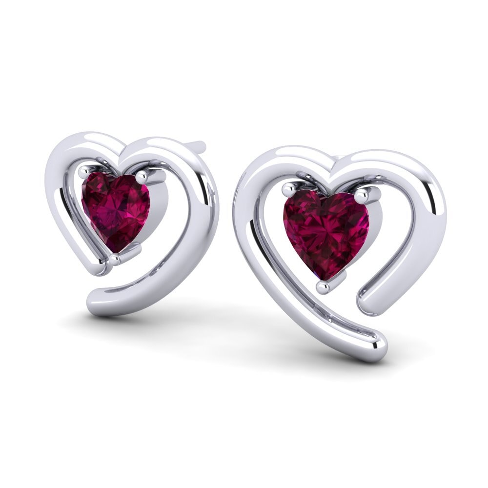 Granate Rhodolite Pendiente de mujer Hildana