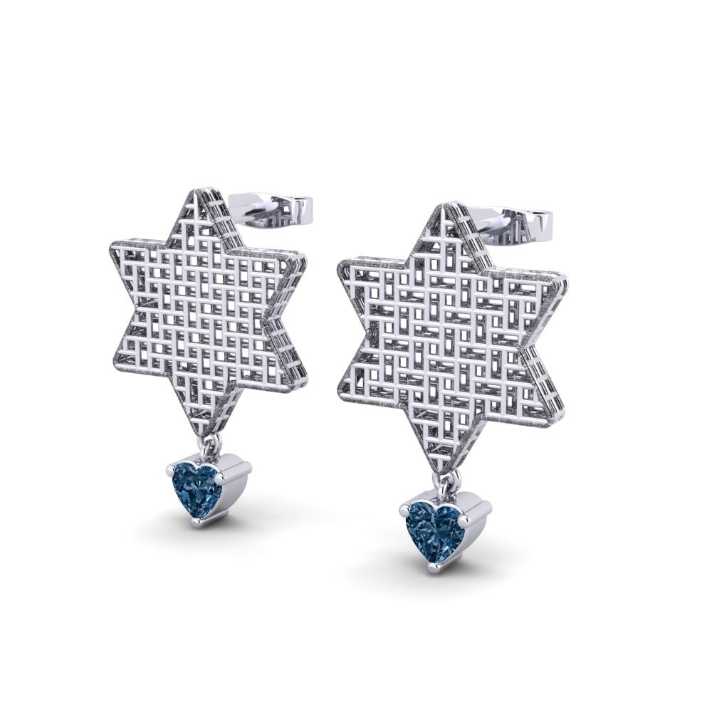 Diamante Azul Pendiente de mujer Hildegarde