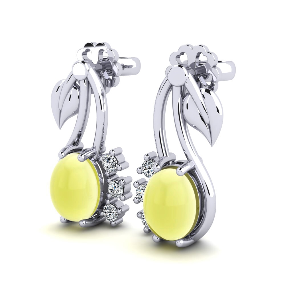 Cabochon Lemon Topaz Women's Earring Hildreth