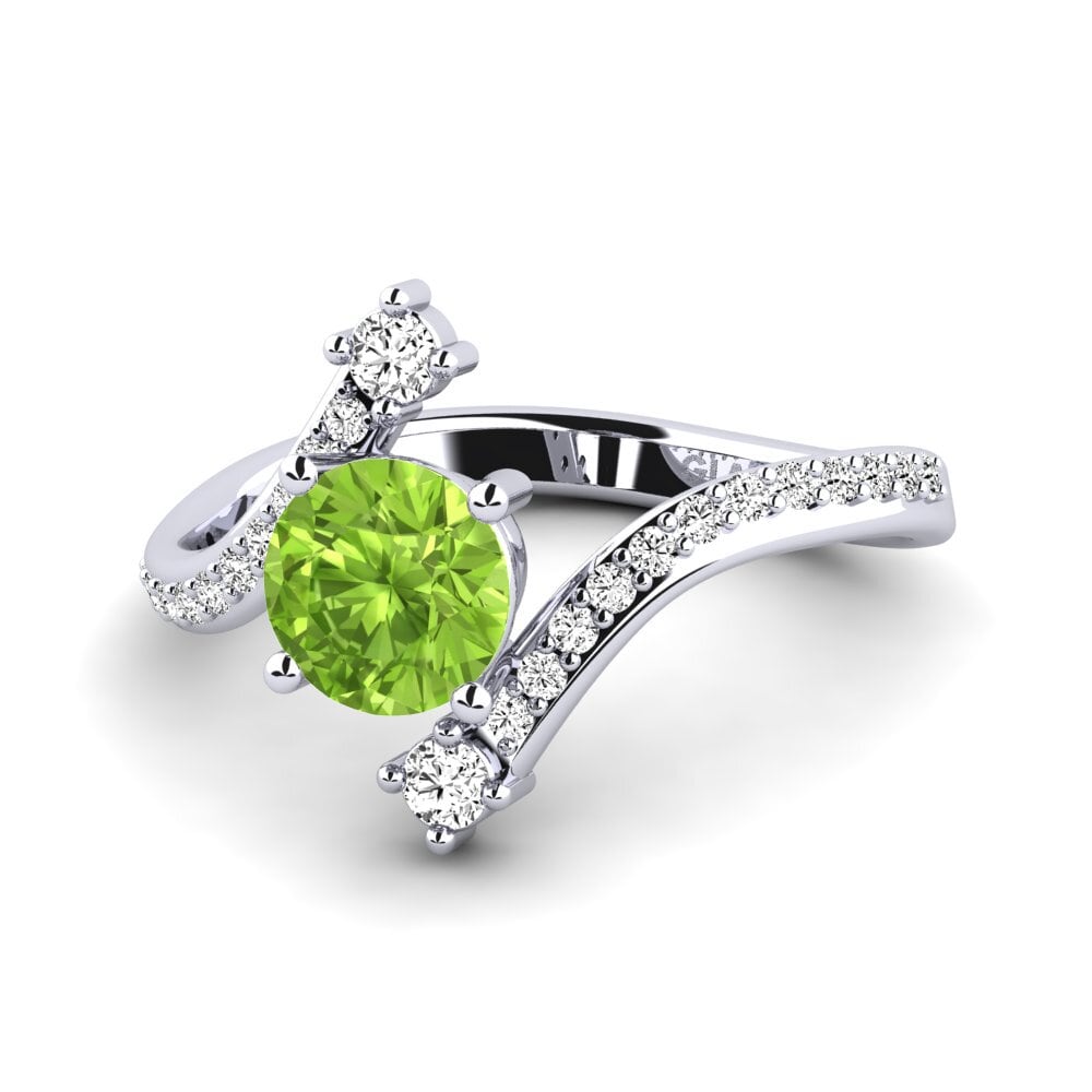 Peridoto Anillo de Mujer Himawari