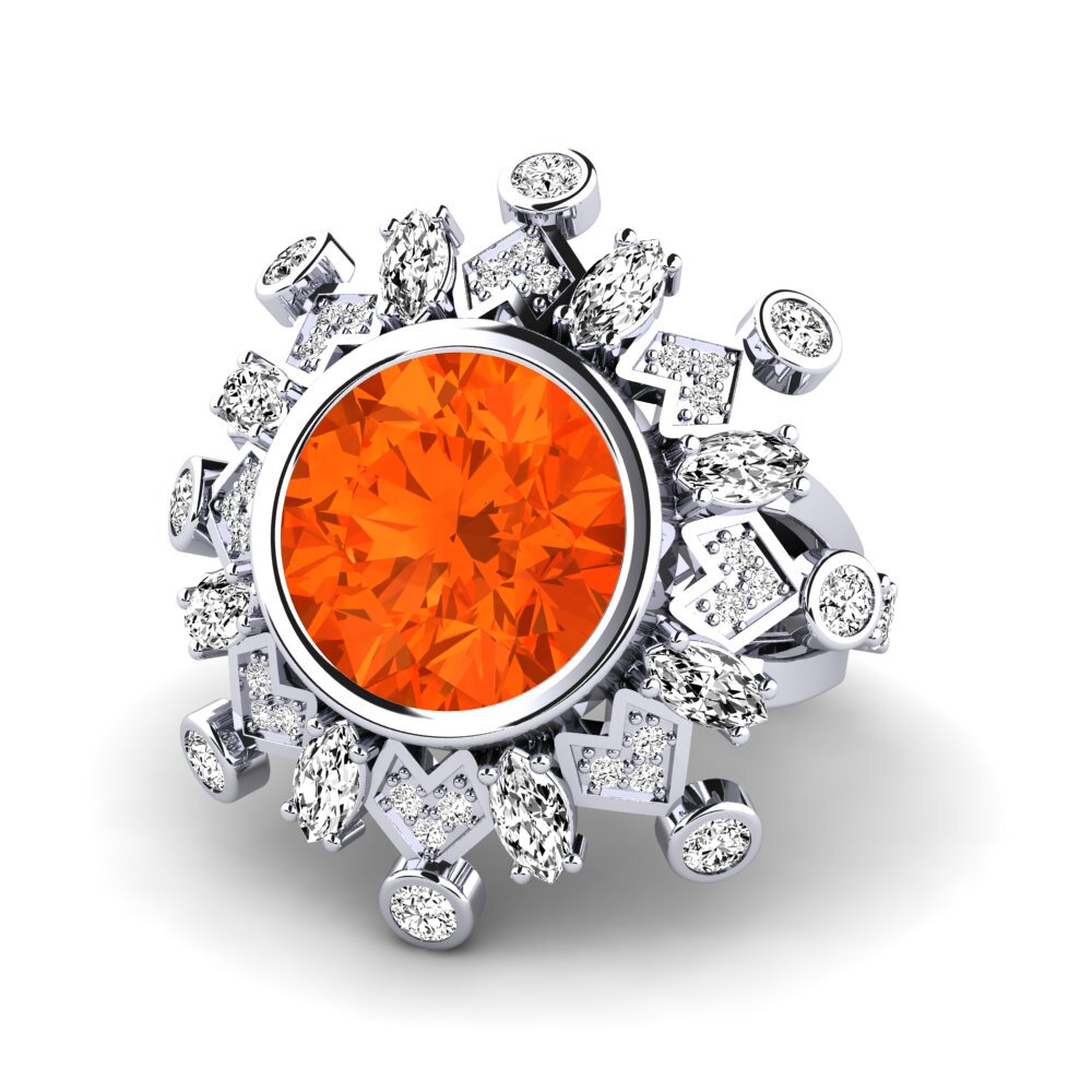 Fire-Opal Engagement Ring Hindle