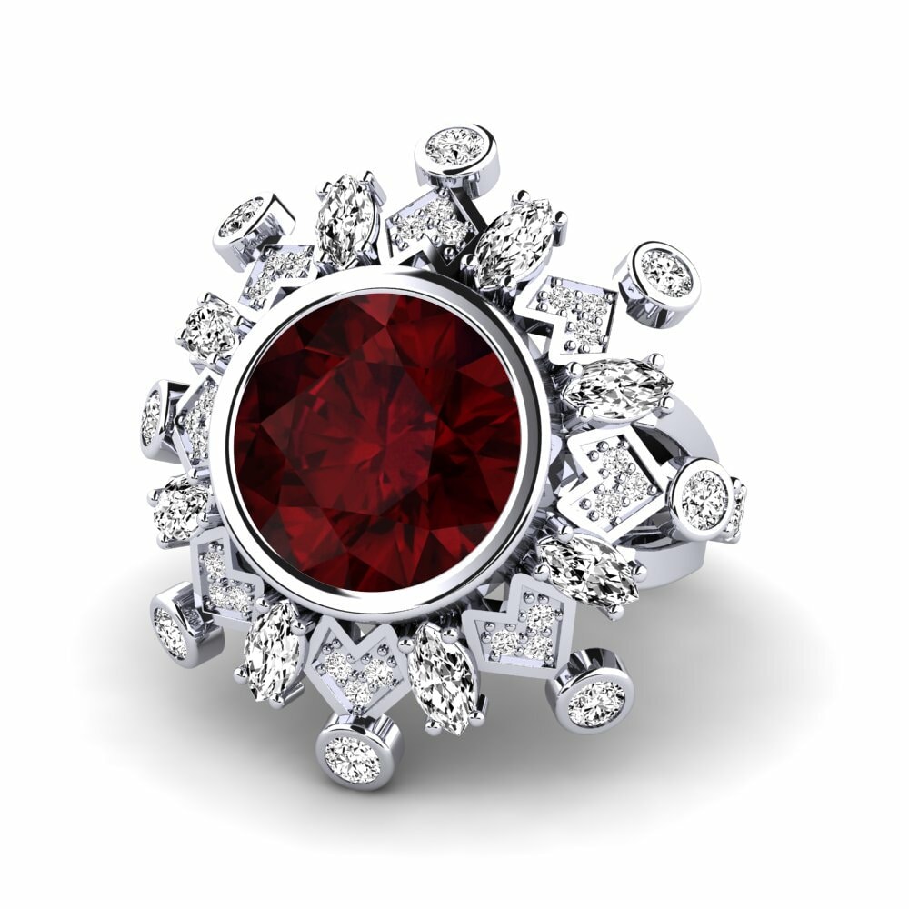 Garnet Engagement Ring Hindle