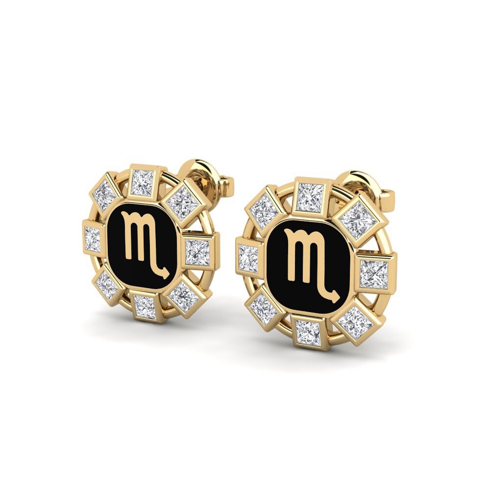 Diamant De Synthèse Boucle d'oreille femme Hiorwe - Scorpio