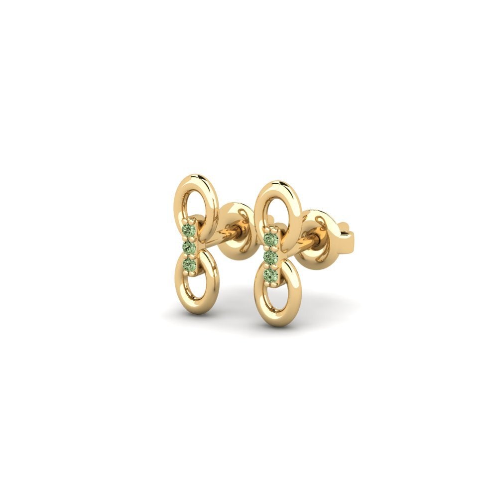 Diamante Verde Pendiente de mujer Hismit