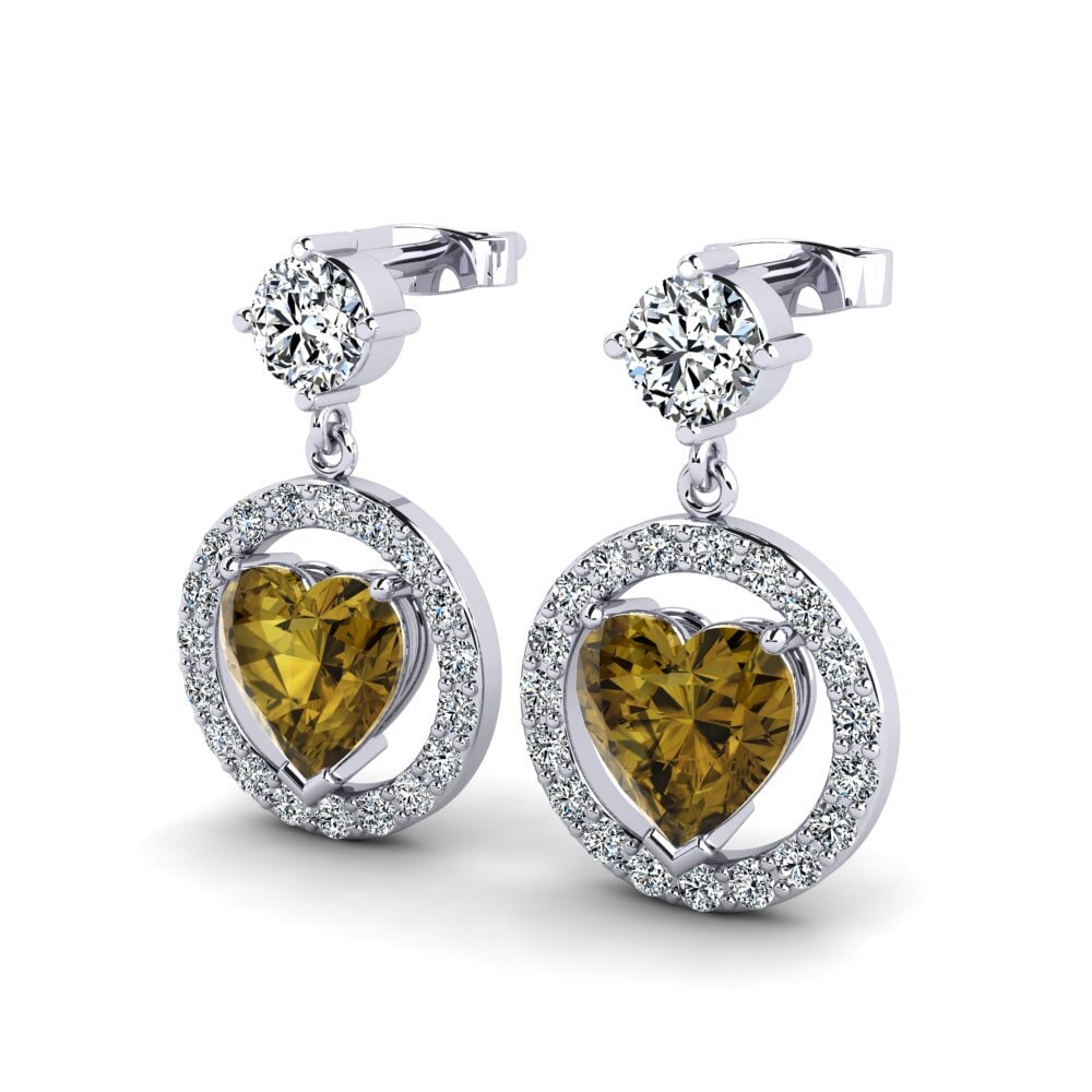 Brown Zircon Women's Earring Hobson