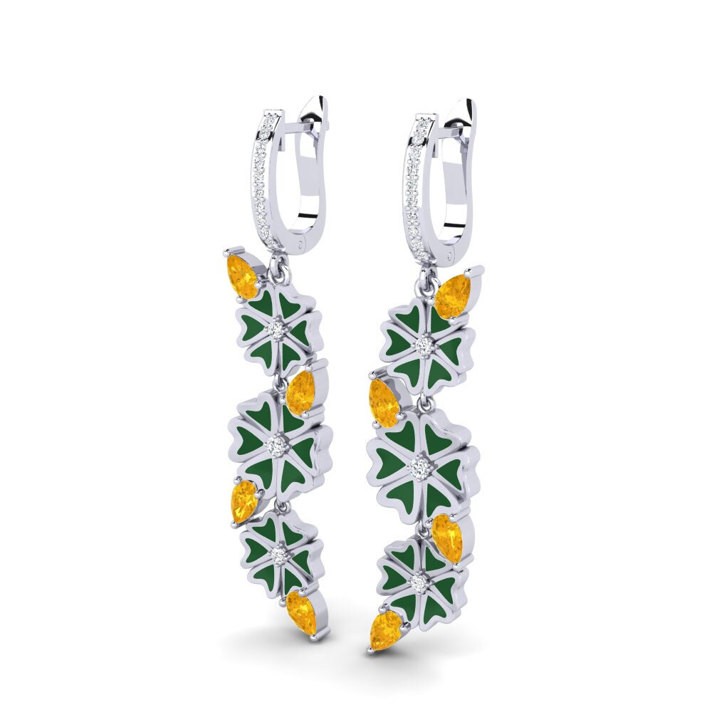 Citrine Women's Earring Hocre