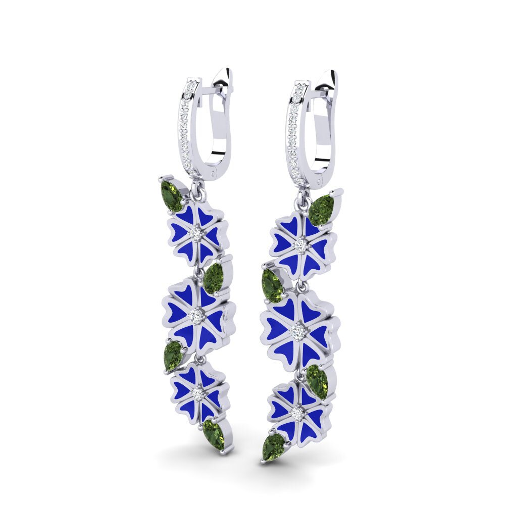 Green Sapphire Women's Earring Hocre