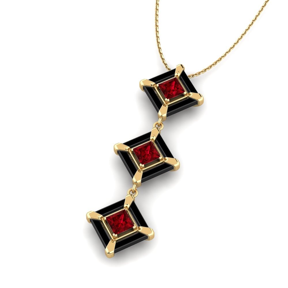 Circonita Roja Colgante de Mujer Holguin
