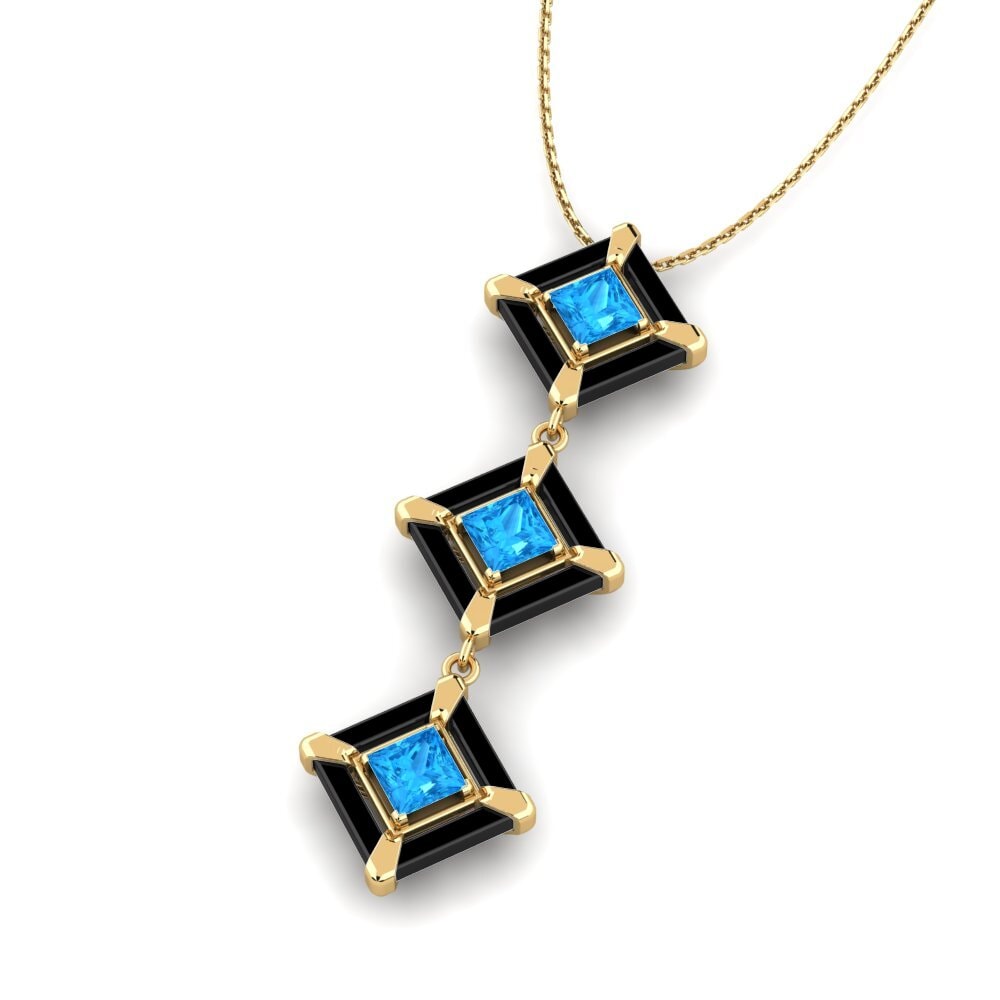Topacio azul Colgante de Mujer Holguin