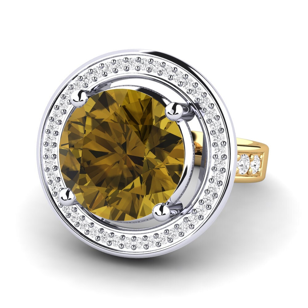 18k Oro Amarillo/Blanco Anillo Holli