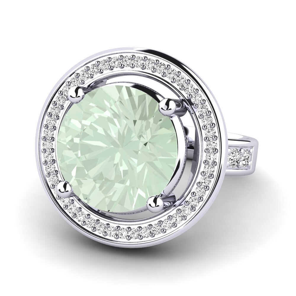 Amatista verde Anillo Holli