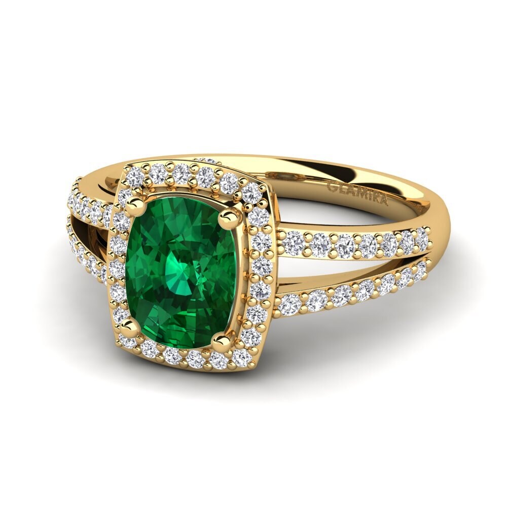 Emerald (Lab Created) Diamonds Ring Holly