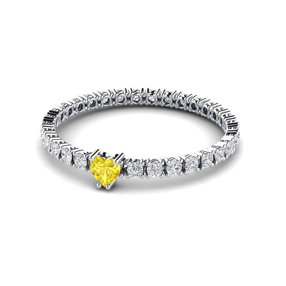 Heart Yellow Sapphire Ring Holz