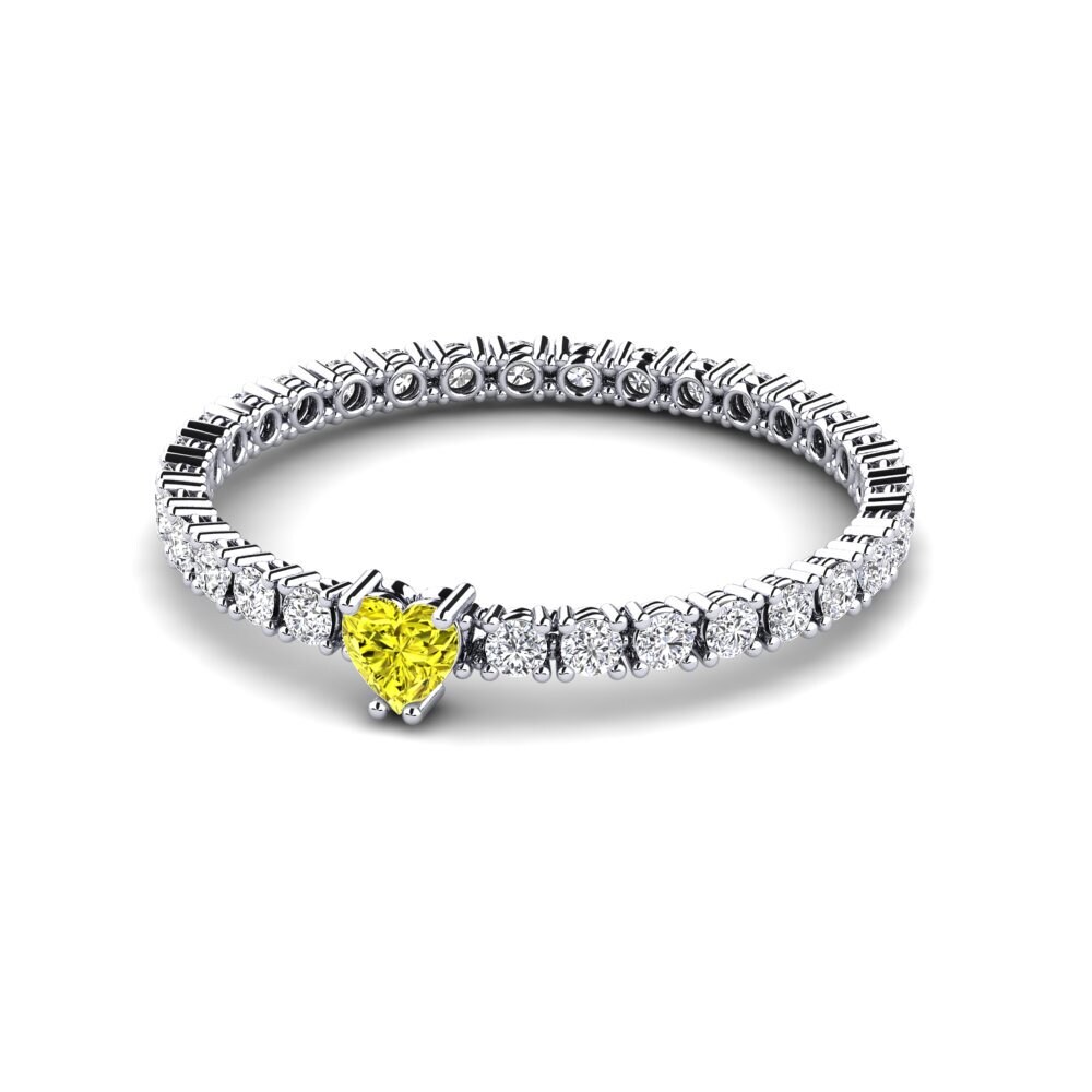 Diamant Jaune Bague Holz