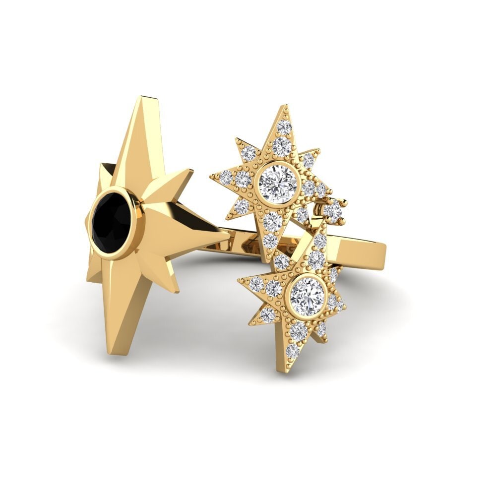 Schwarzer Diamant Ring Homam