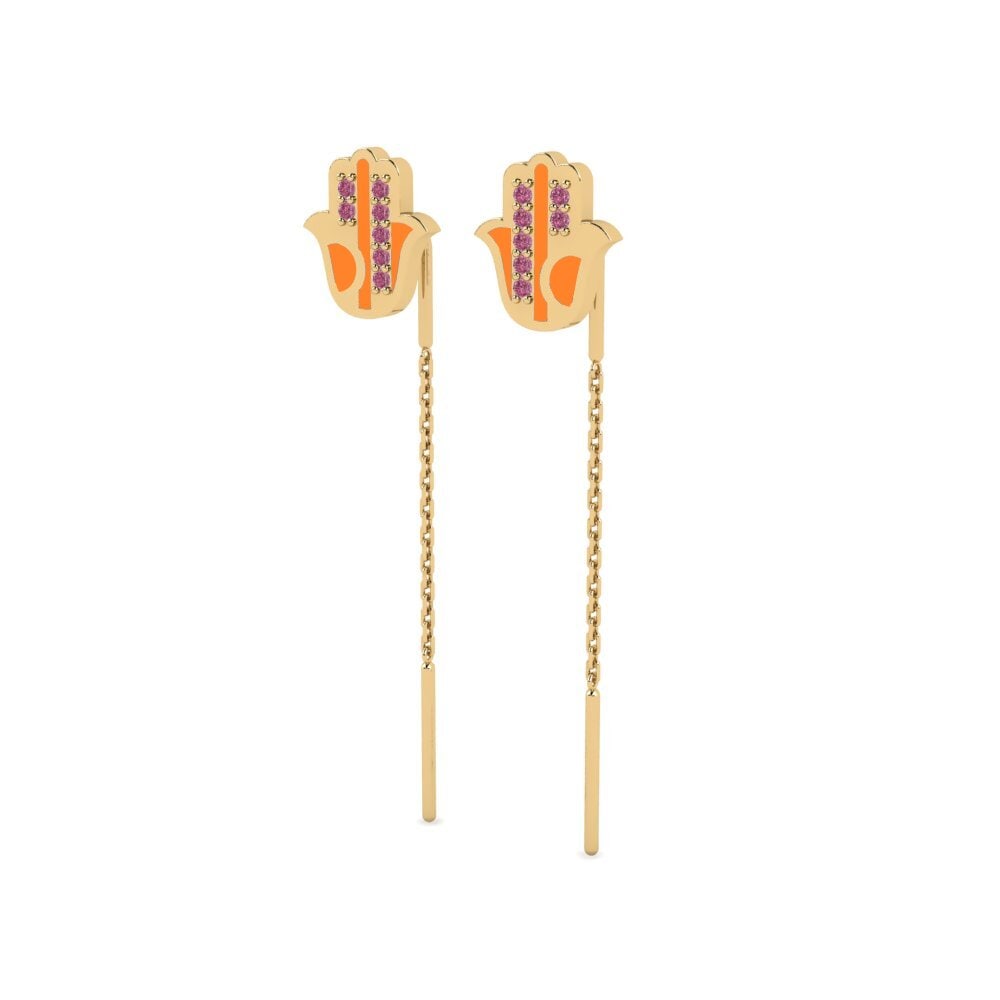Rhodolite Garnet Women's Earring Honger