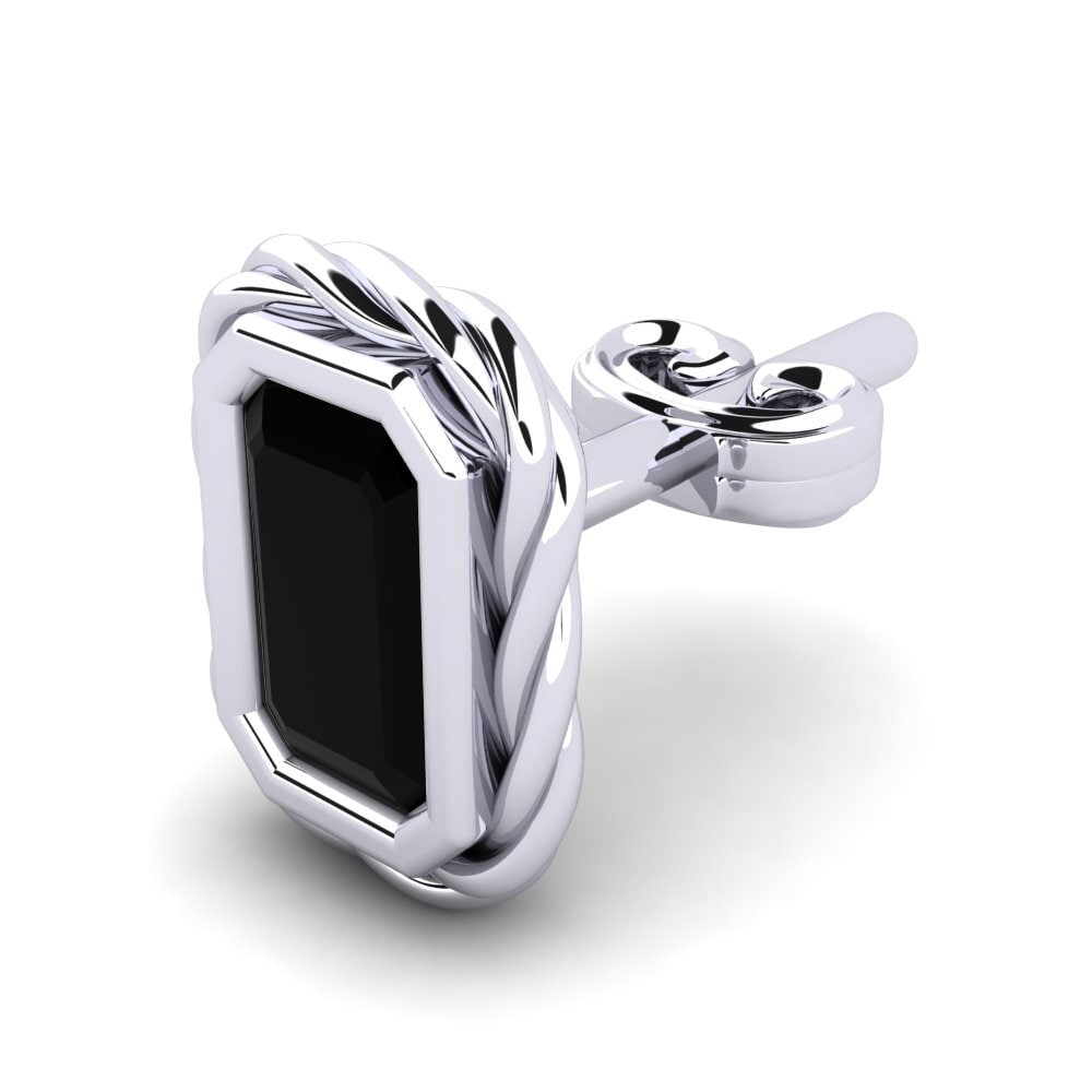 Ónix Negro Pendiente para hombre Hoopa