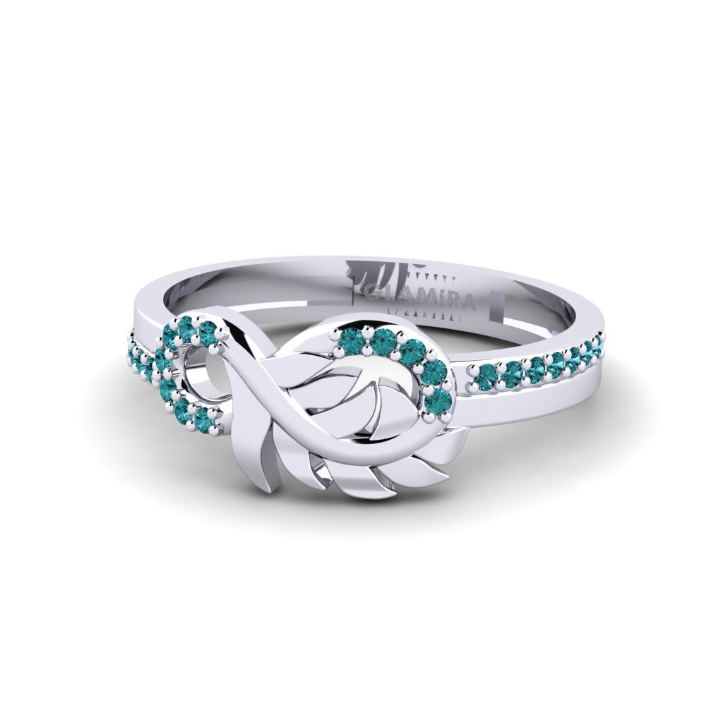 Blauer Diamant Ring Hoppas