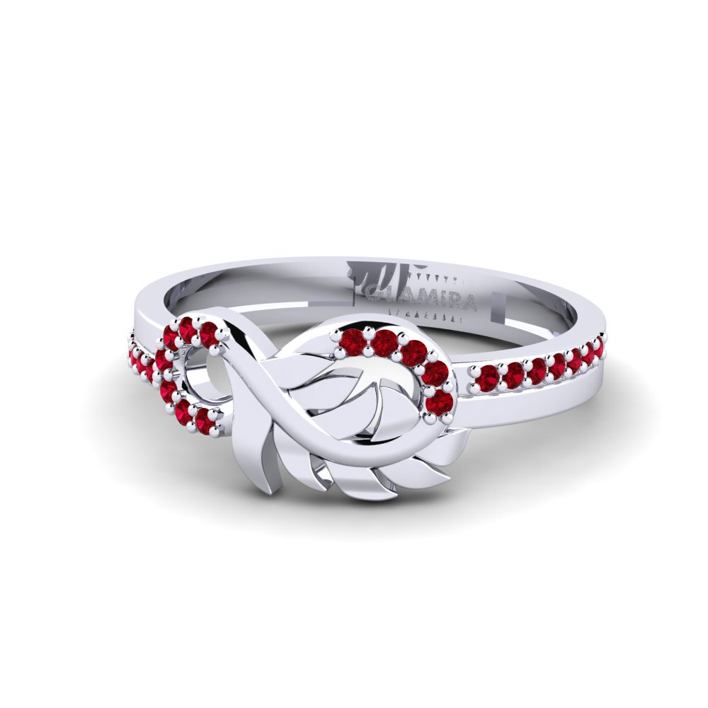 Circonita Roja Anillo Hoppas