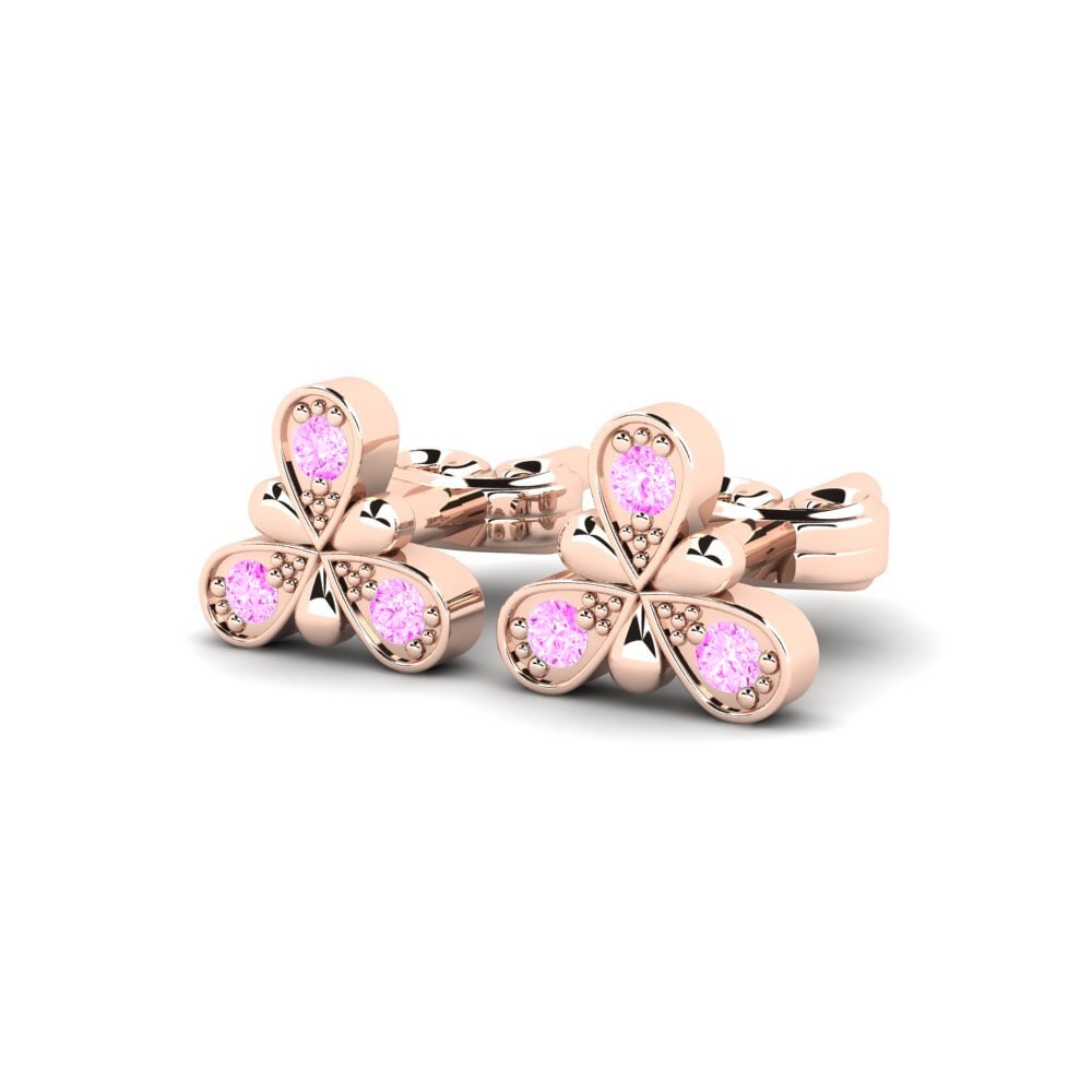 Pink Sapphire Women's Earring Hoquet
