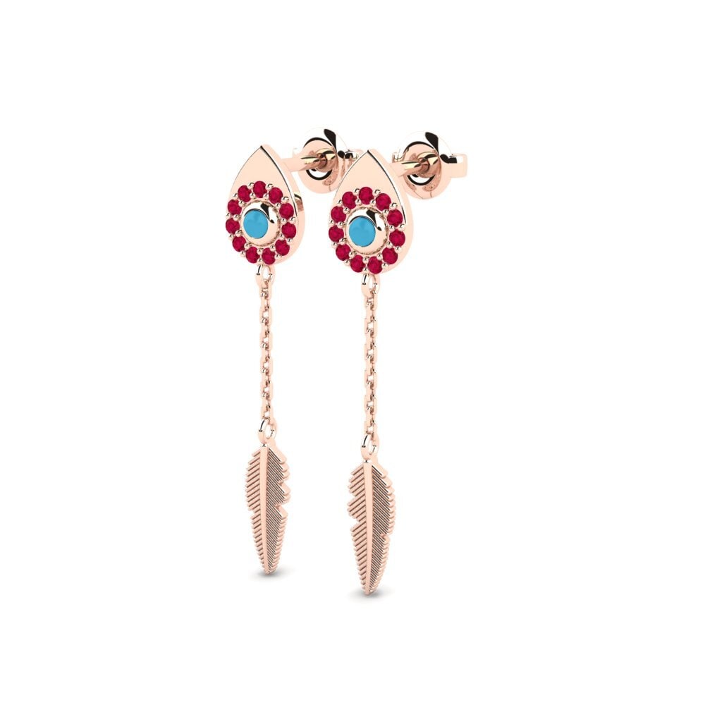 14k Rose Gold Women's Earring Horosa