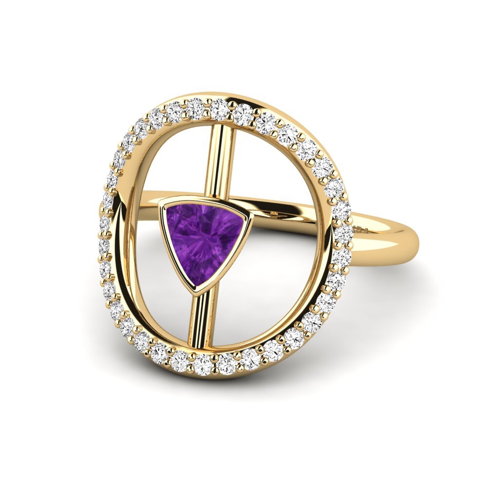 Trillón Amatista Anillo Howoq