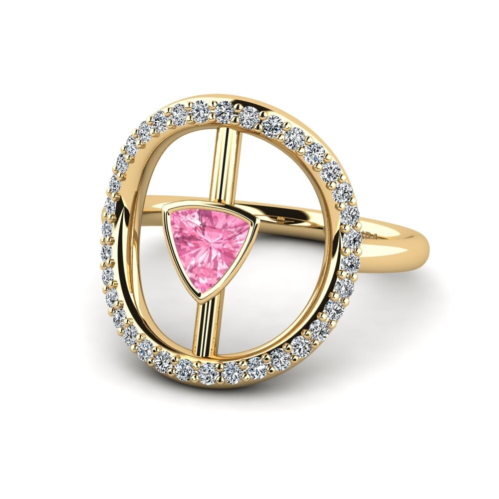 Trillion Zaffiro Rosa Anello Howoq