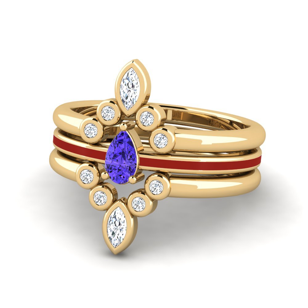 Tanzanite Ring Hredd SET