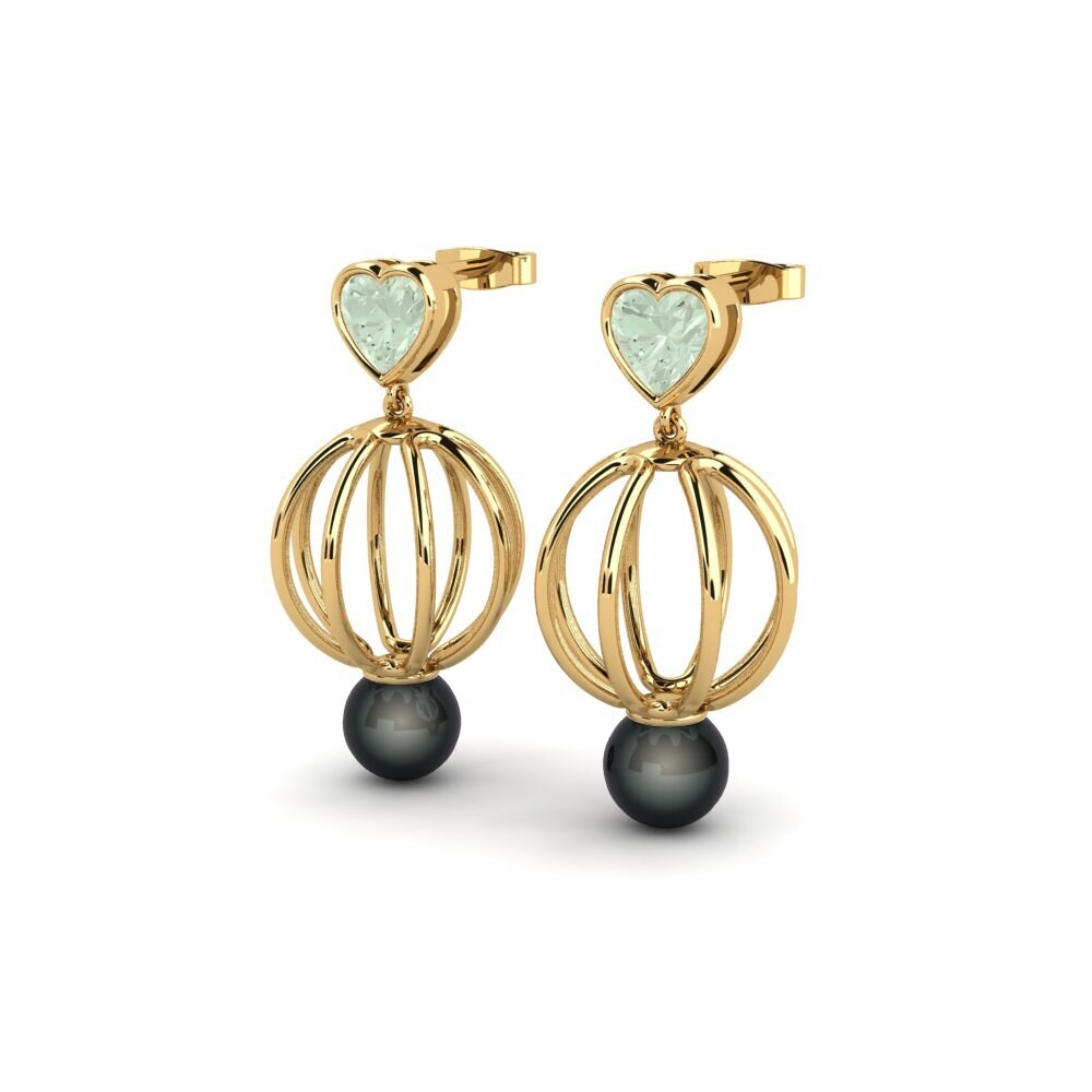 Green Amethyst Women's Earring Htos