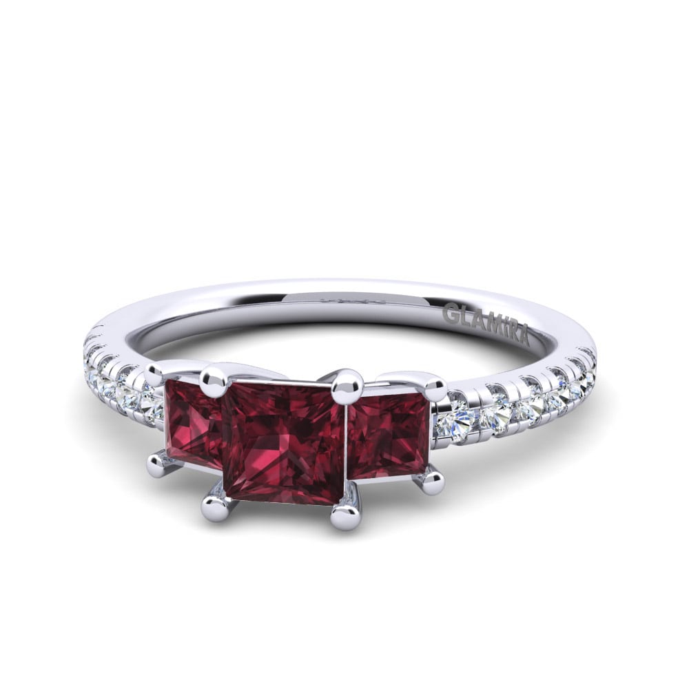 Garnet Engagement Ring Huberta