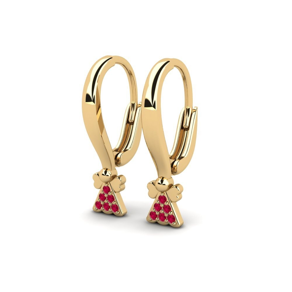 Ruby Kid's Earring Hugalu