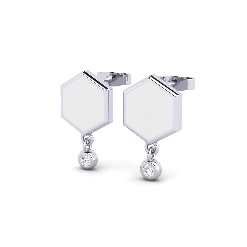 White sapphire Women's Earring Hugel