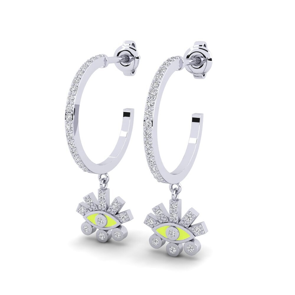 Plata 925 Pendiente de mujer Hutuini