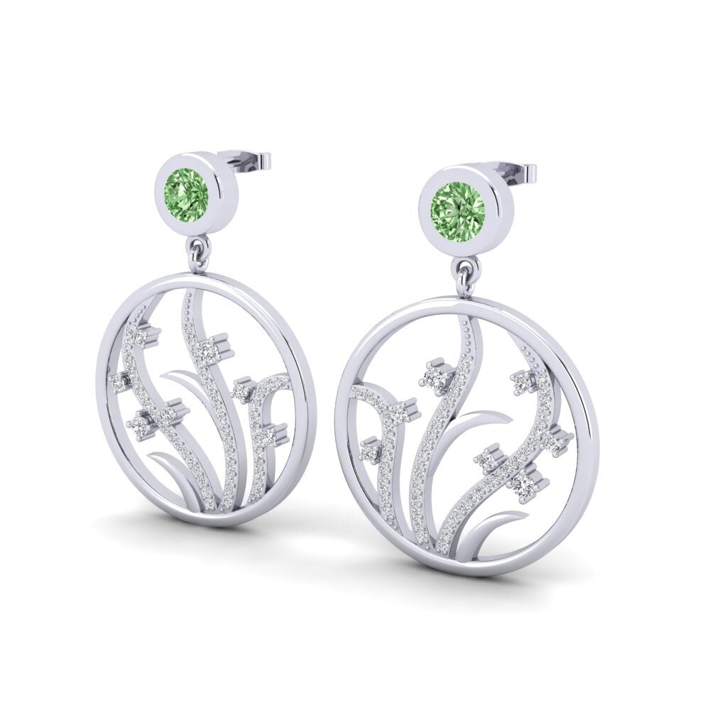 Green Diamond Women's Earring Hygeia