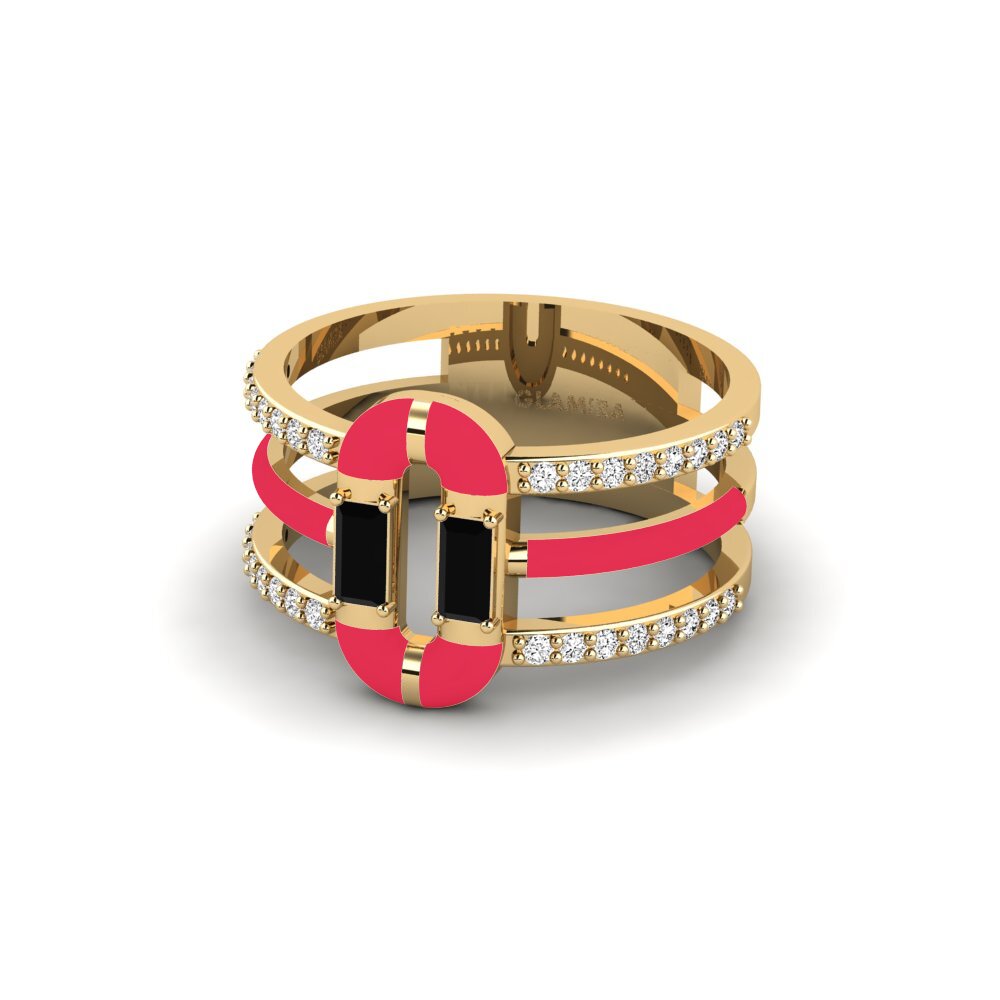 Schwarzer Onyx Ring Icarias