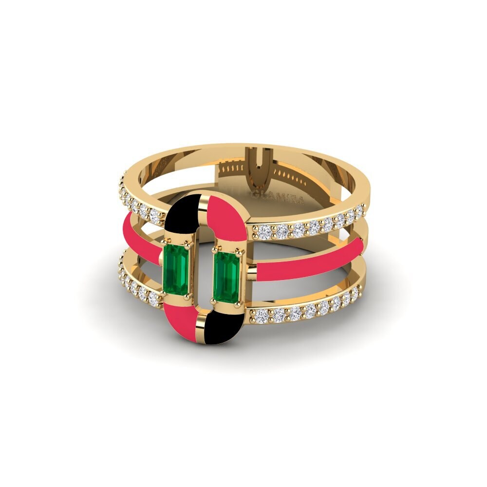 Grüner Zirkonia Ring Icarias