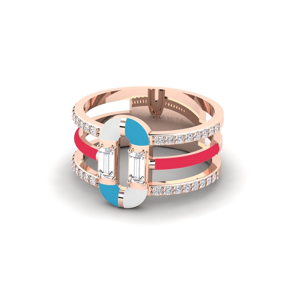 Rotgold 585 Ring Icarias