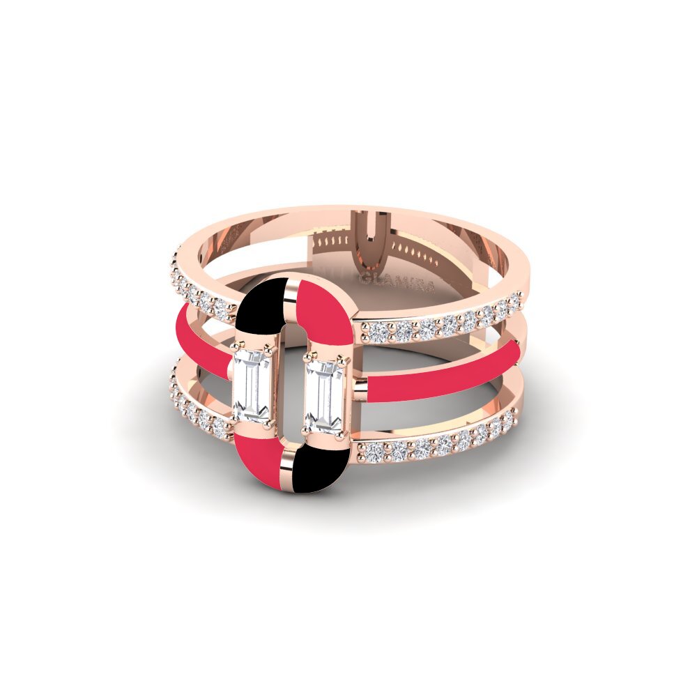 Rotgold 750 Ring Icarias