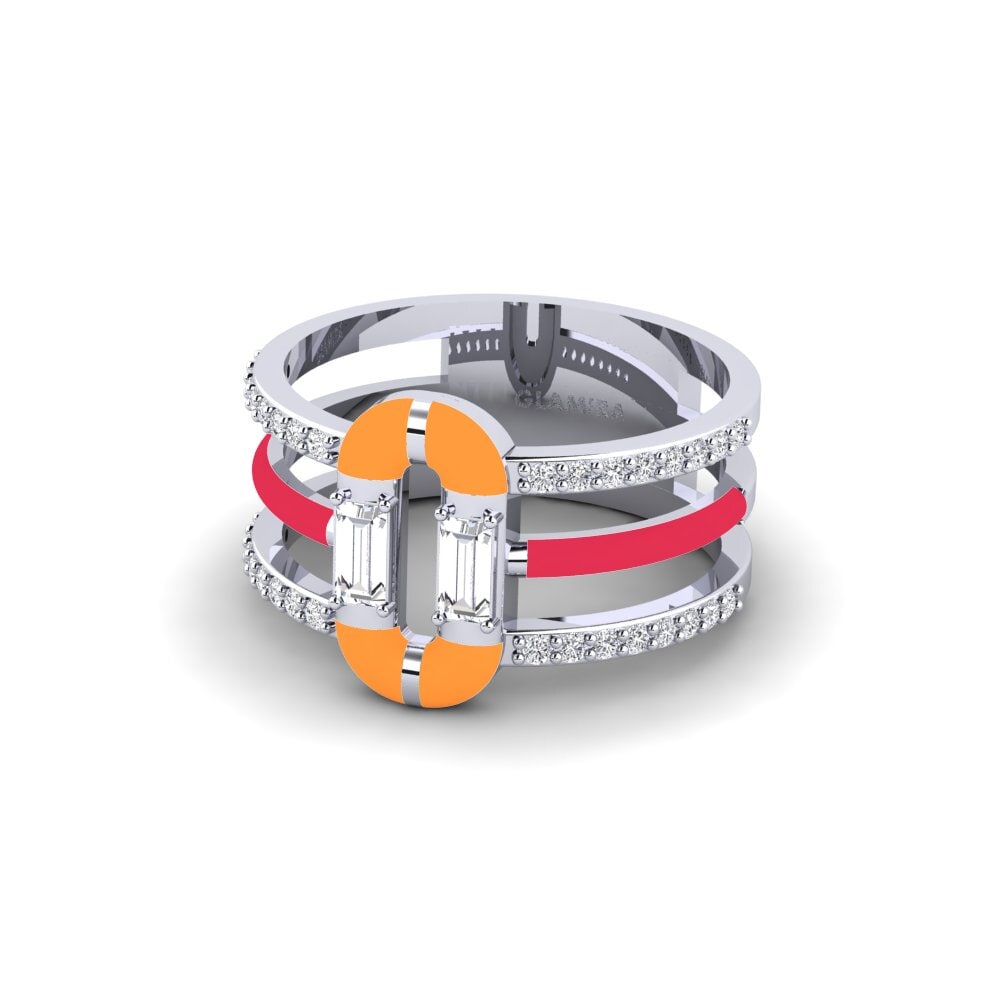 14ct White Gold Ring Icarias