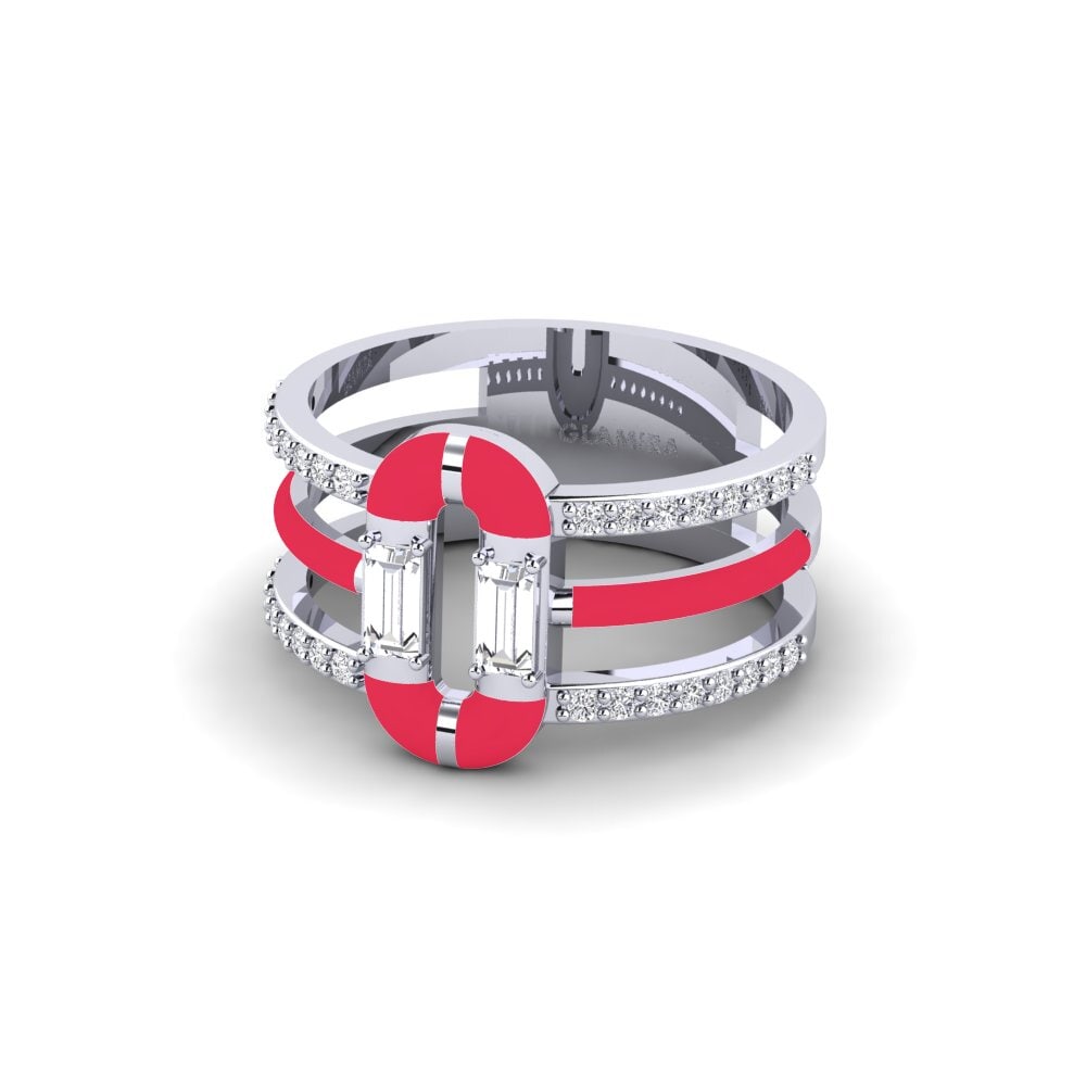 14ct White Gold Ring Icarias