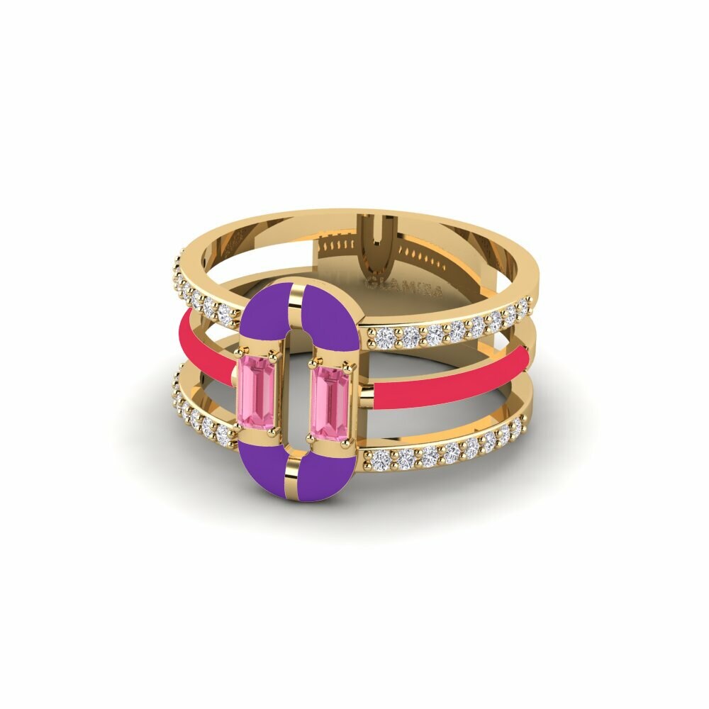 Saphir Rose Bague Icarias