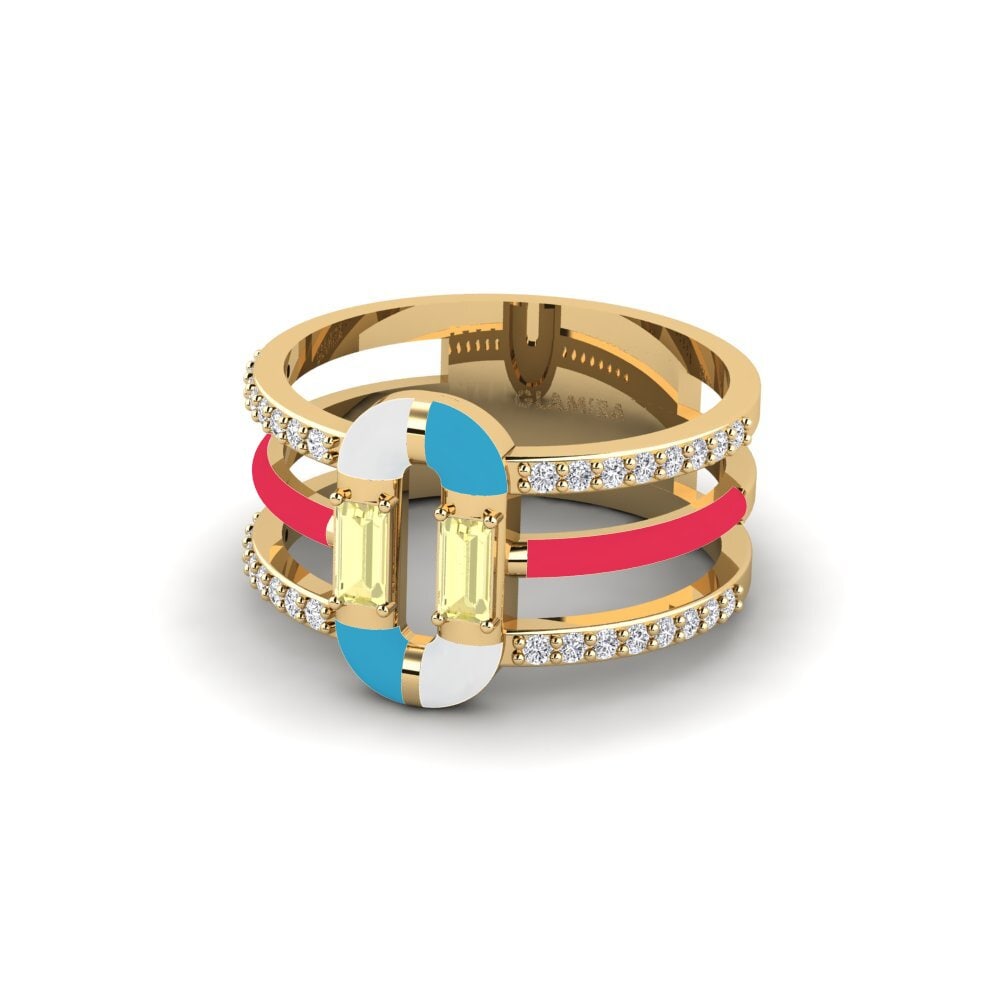 Gelber Saphir Ring Icarias