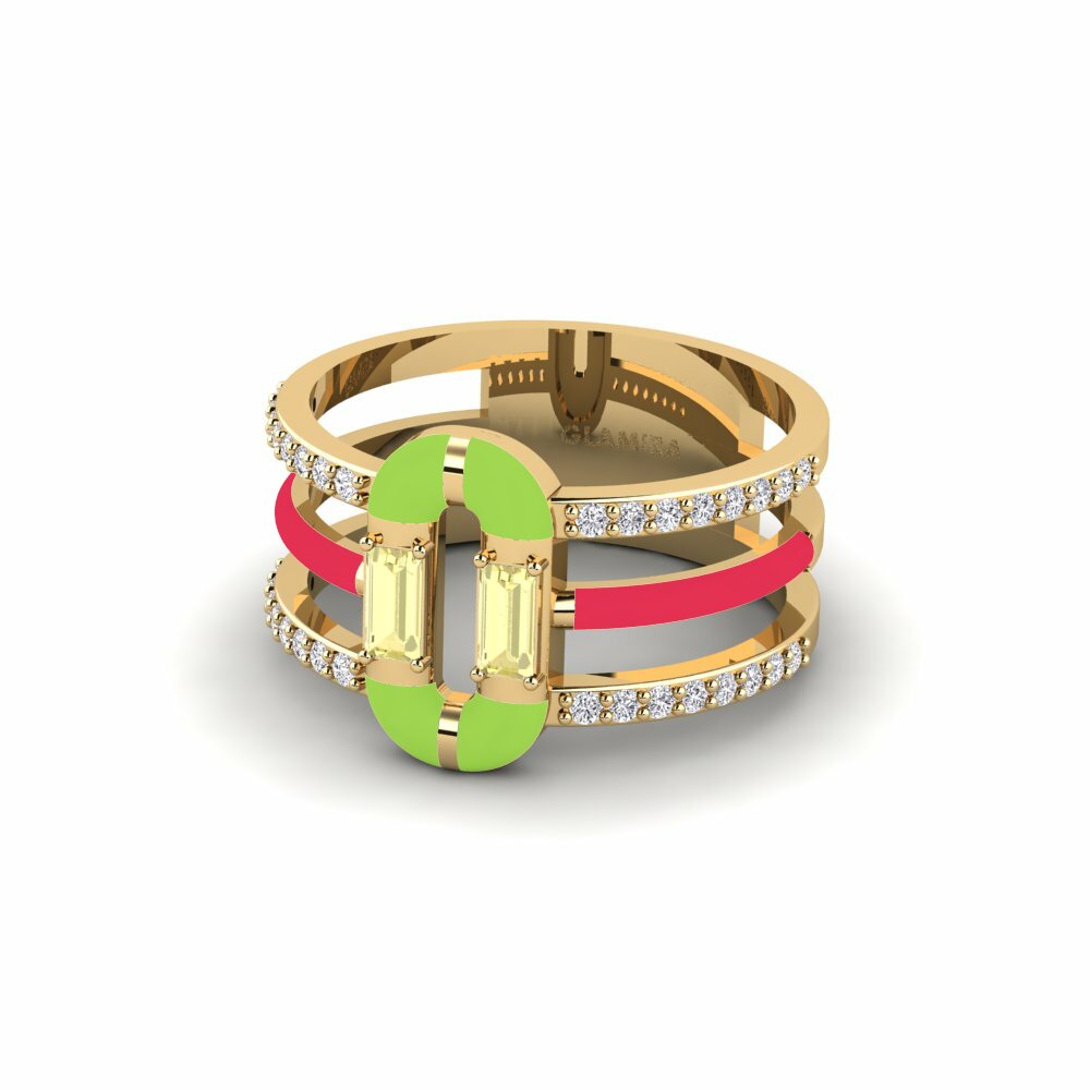 Saphir Jaune Bague Icarias