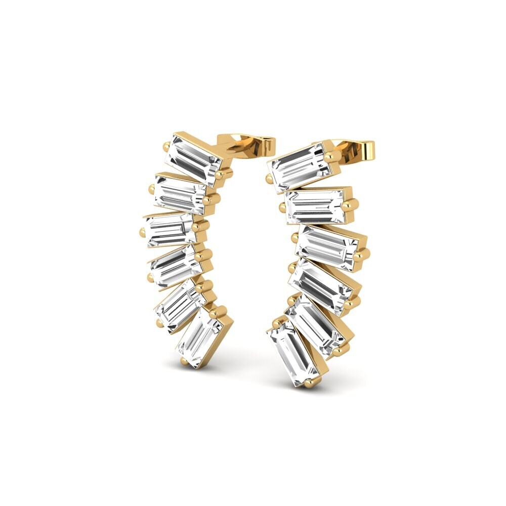 Đá Moissanite Bông tai nữ Idaean