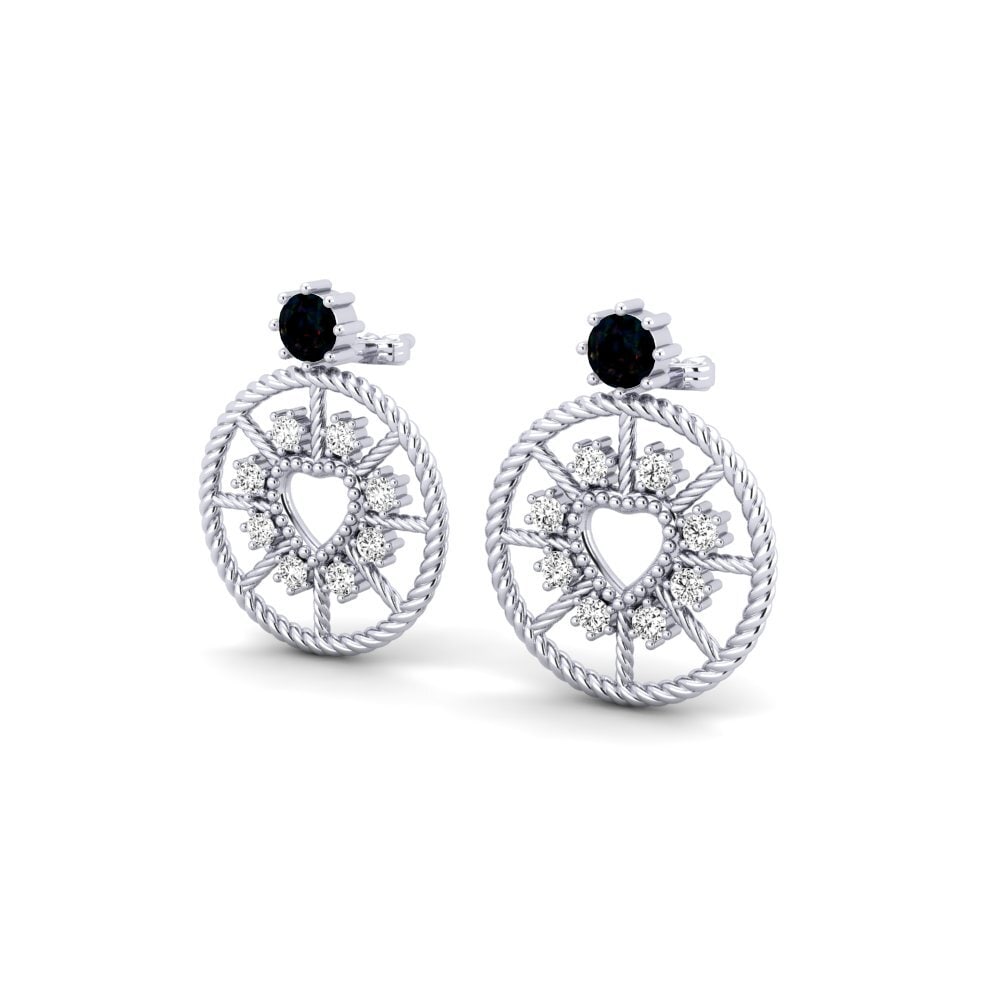 Đá Opal Đen Bông tai nữ Idaho