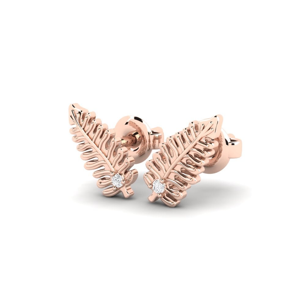 14k 玫瑰金 女士耳環 Ideological