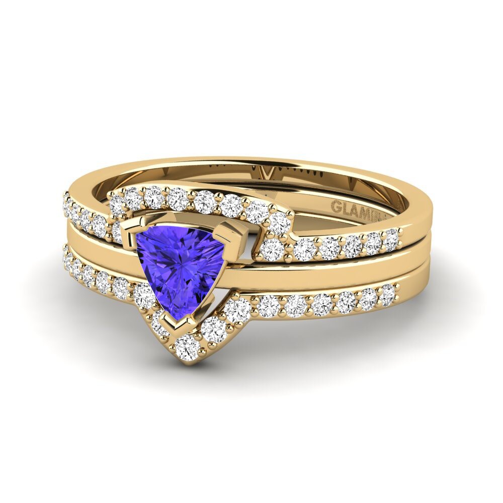 Tanzanita Anillo Idiom SET