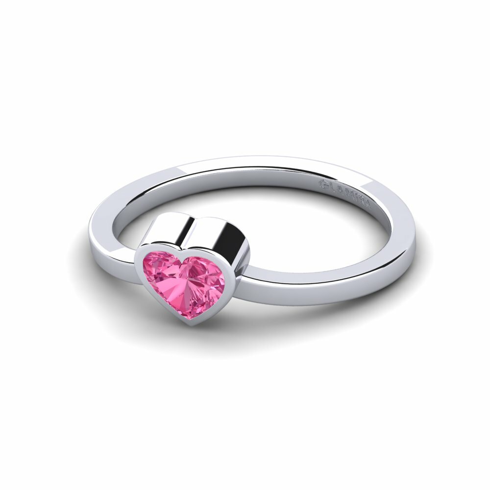 Turmalina rosa Anillo de Mujer Idly